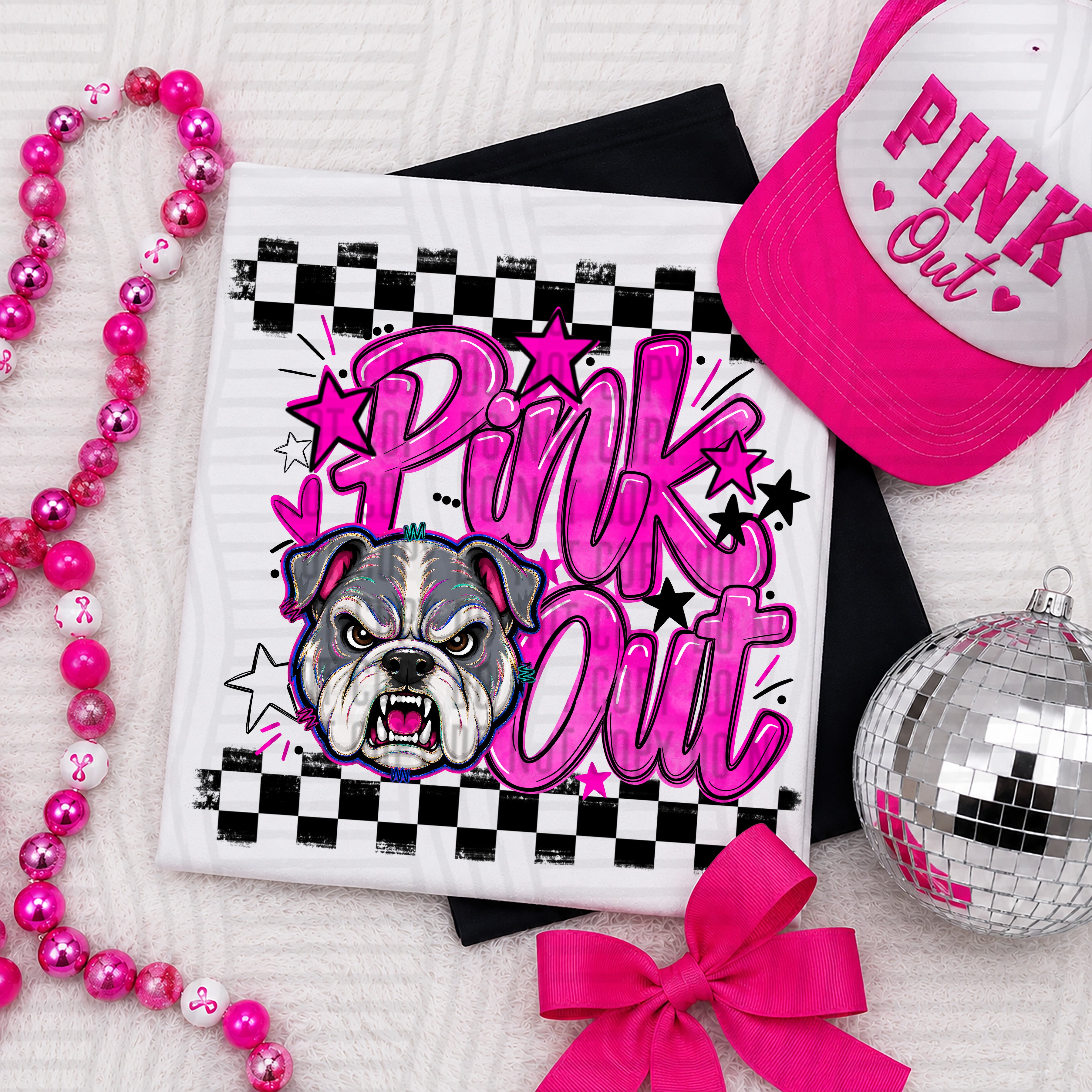 Pink Out Mascots CC Bullpups design