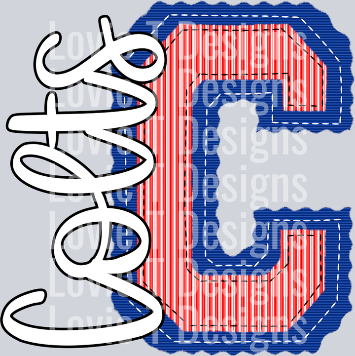 C COLTS PREPSTER ROYAL BASE RED TOP