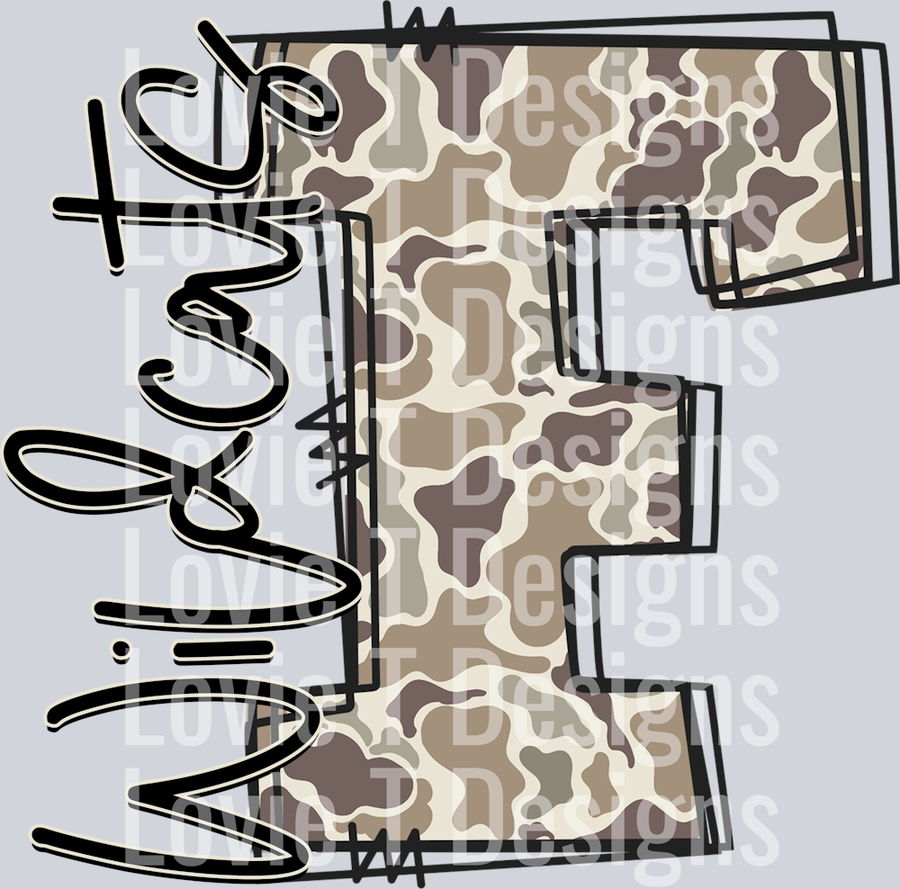 CAMO DOODLE F WILDCATS
