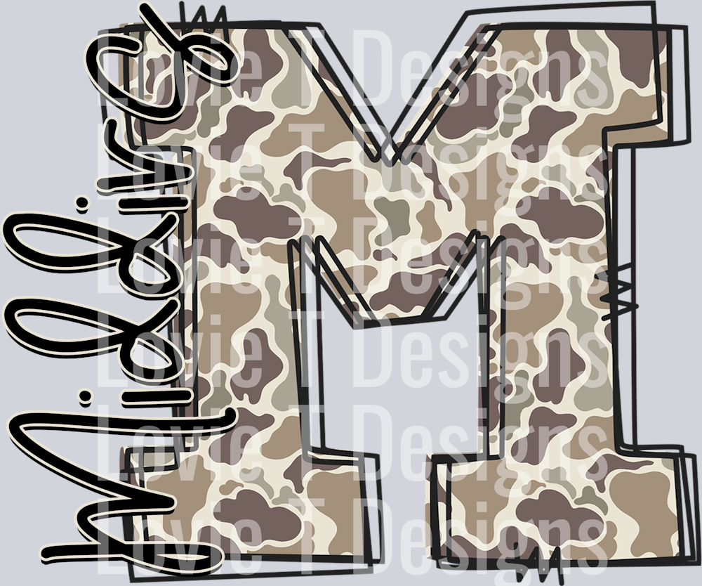 CAMO DOODLE M MIDDIRS