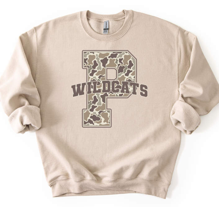 CAMO PATTERNED VASITY P WILDCATS