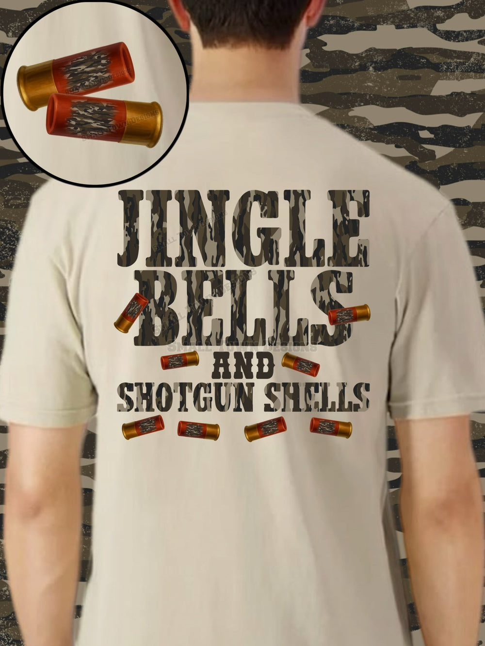Camo Shells DTF transfer design – image 1