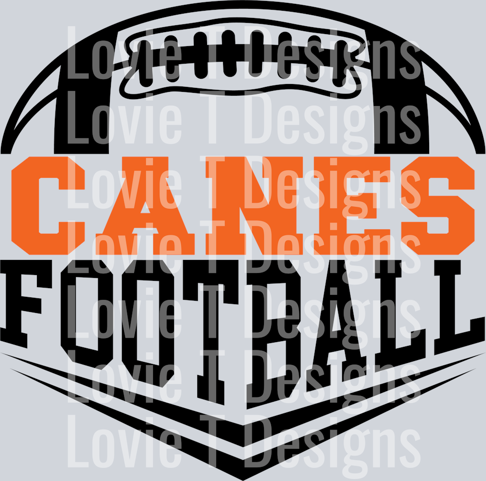 CANES FOOTBALL ORANGE