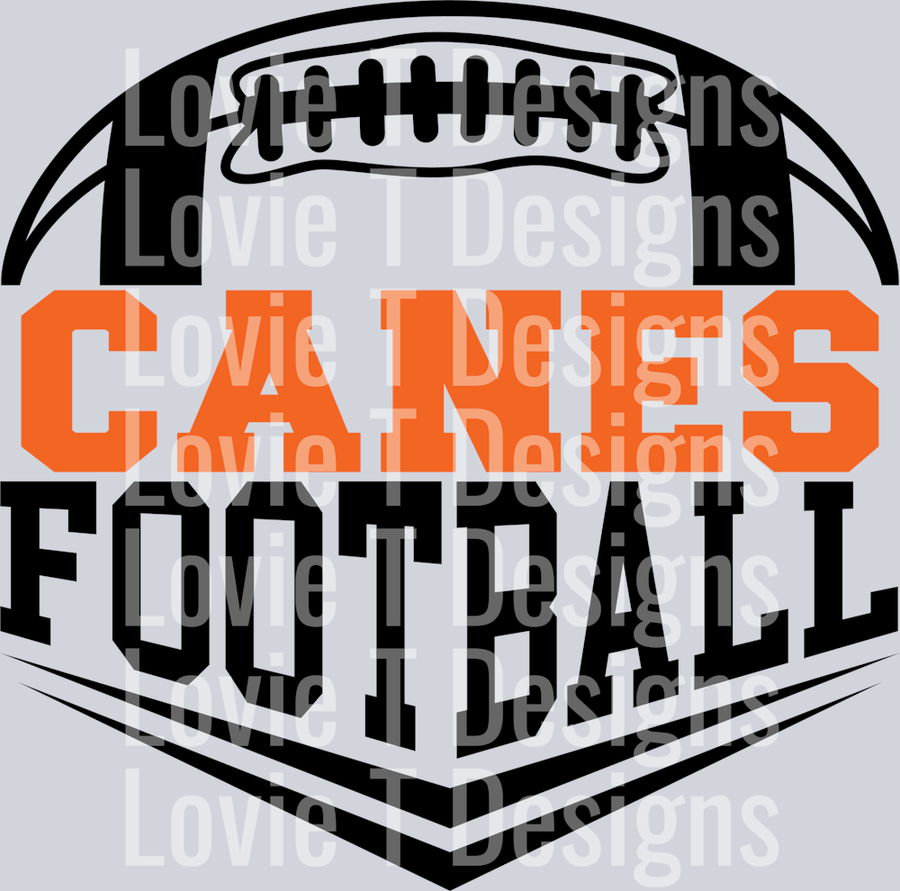 CANES FOOTBALL ORANGE