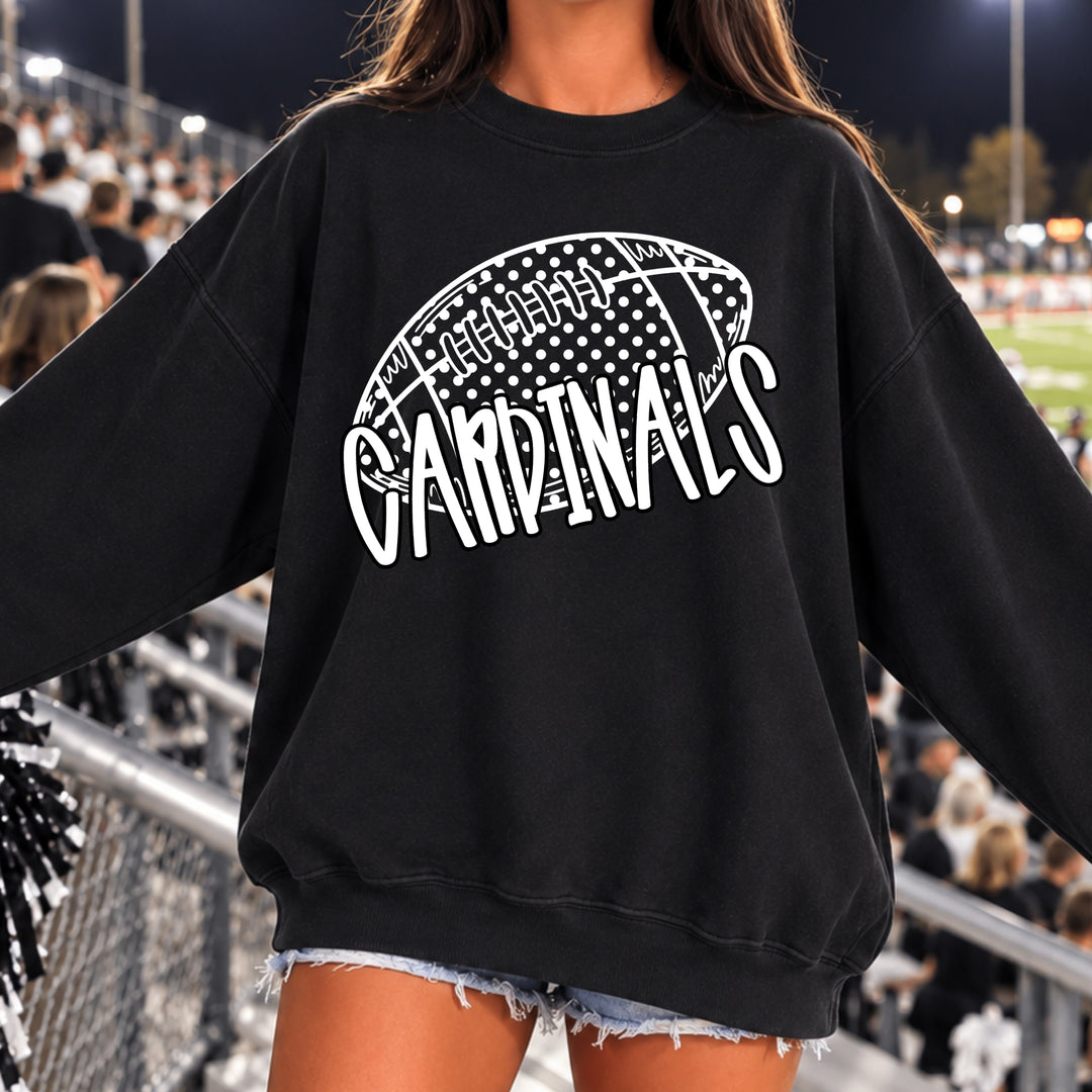 Polka Dot Football – Customizable DTF Transfer