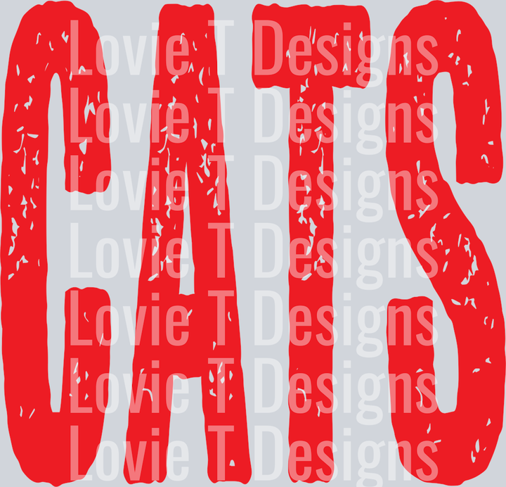 CATS GRUNGE RED