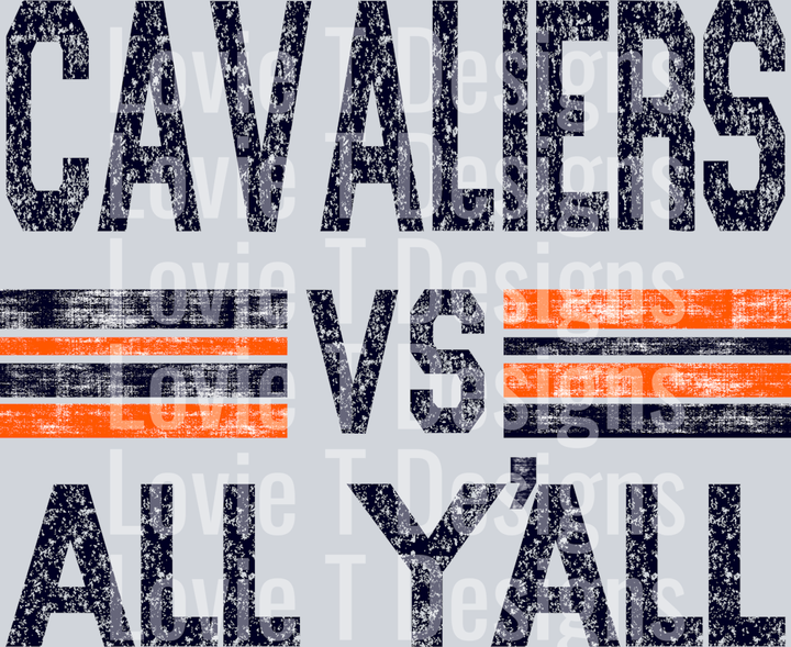 CAVALIERS VS ALL YALL NAVY AND ORANGE