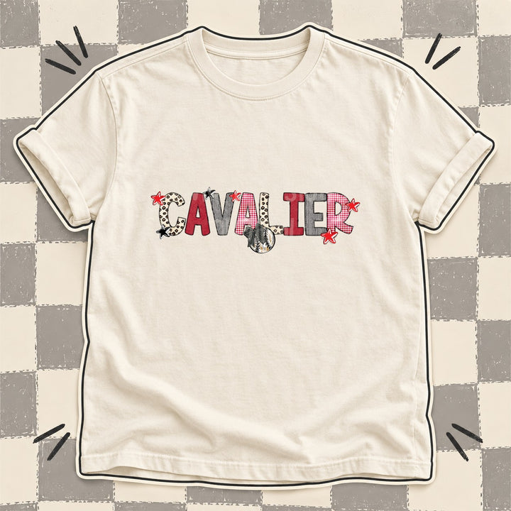 Cavalier Mixed Doodle Baseball Mascots – Stitched Ballpark DTF transfer mockup