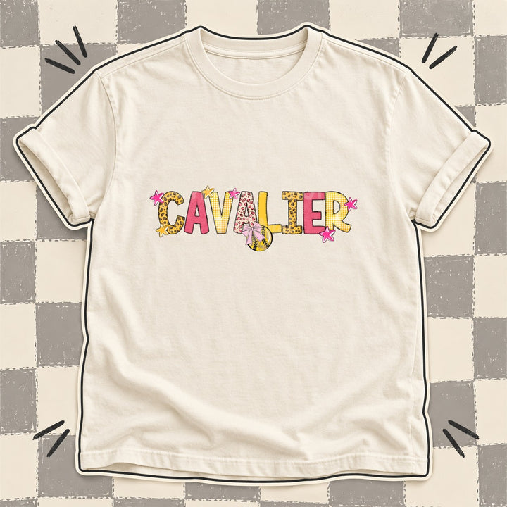 Cavalier Mixed Doodle Softball Mascots – Sunshine Leopard DTF transfer mockup