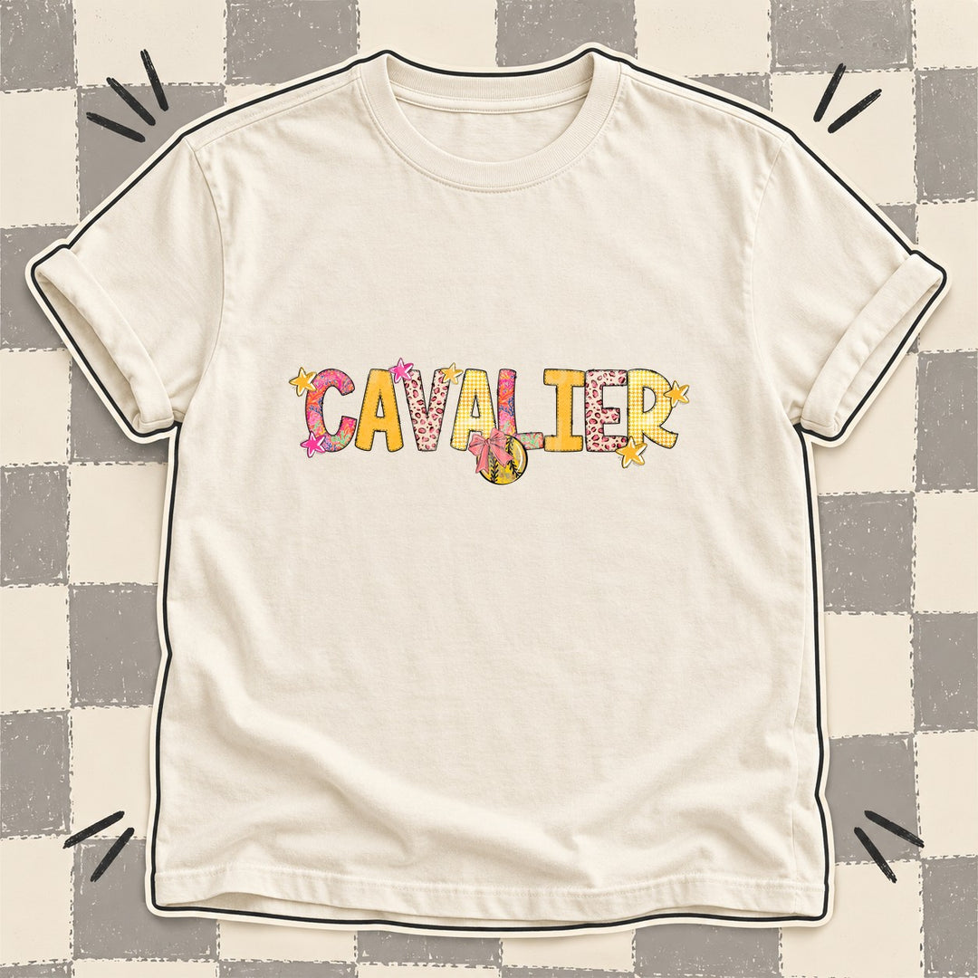 Cavalier Mixed Doodle Softball Mascots – Softball Brights DTF transfer mockup