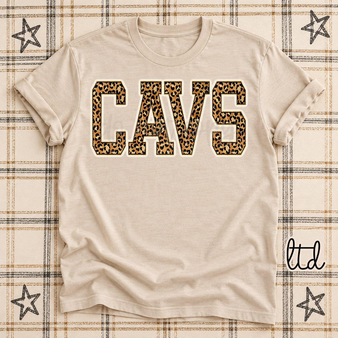 Cavs Dark Leopard Mascots DTF transfer