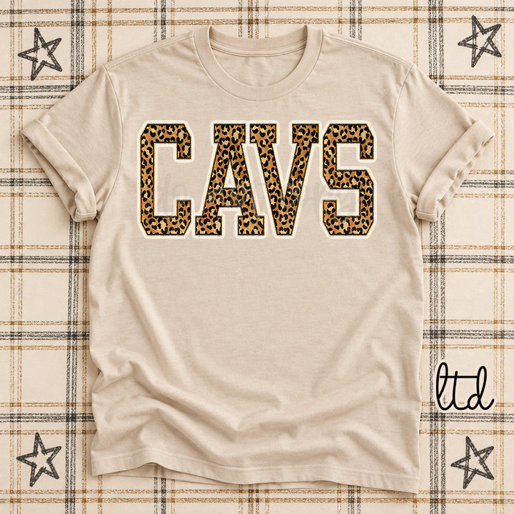 Cavs Dark Leopard Mascots DTF transfer