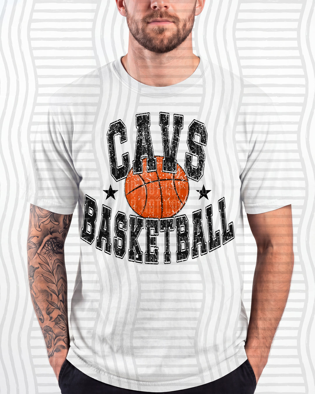 Cavs Basketball Varsity Mascots DTF transfer