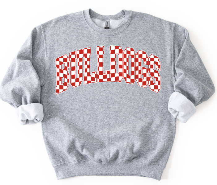 CHECKERS BULLDOGS RED