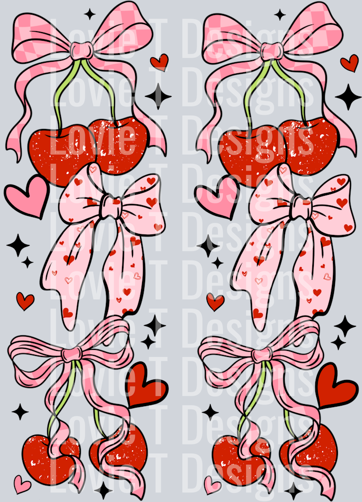 Cherry bow sleeve