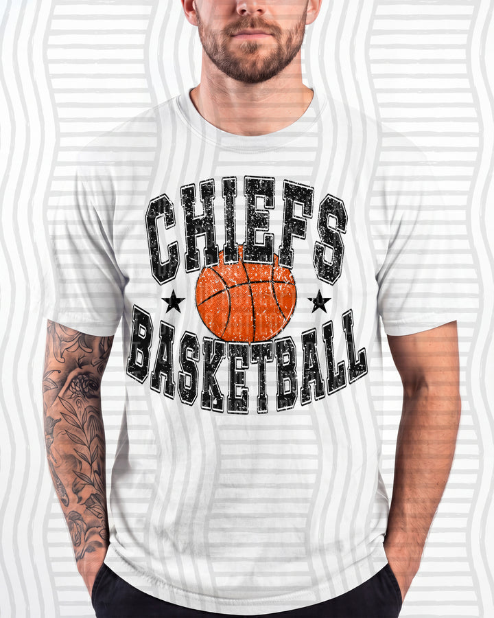 Chiefs Basketball Varsity Mascots DTF transfer