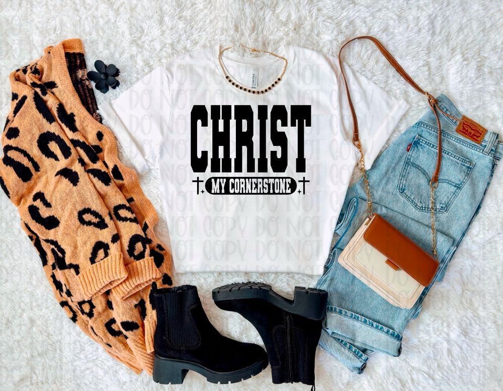 Christ Black DTF transfer design – image 1