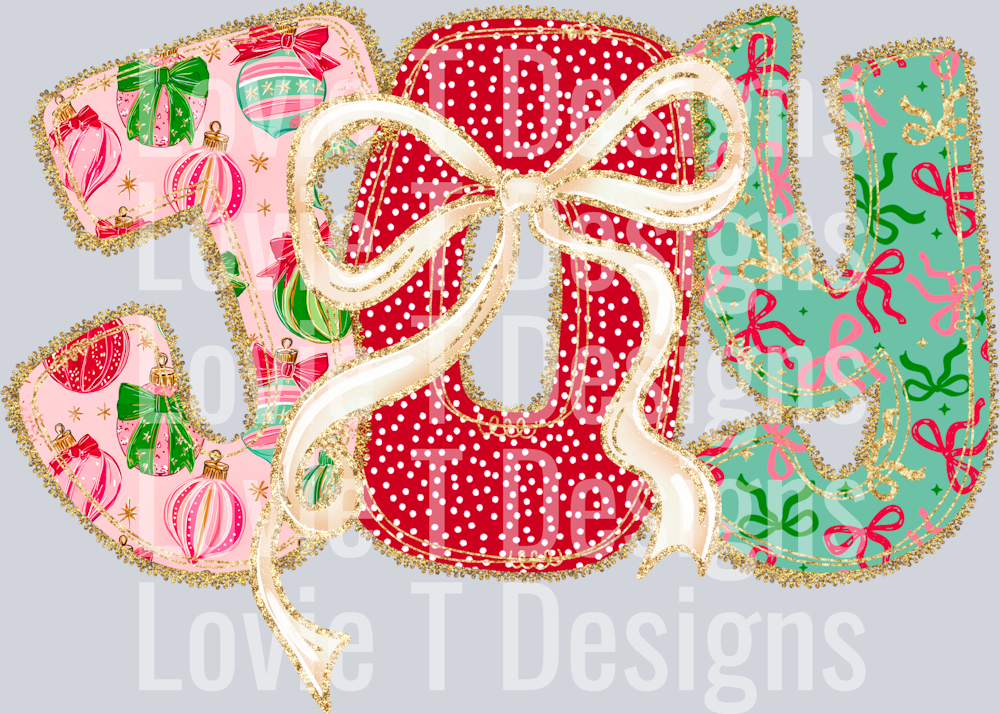 Christmas Bow Lace Joy