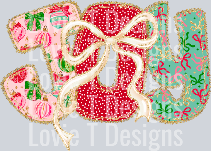 Christmas Bow Lace Joy