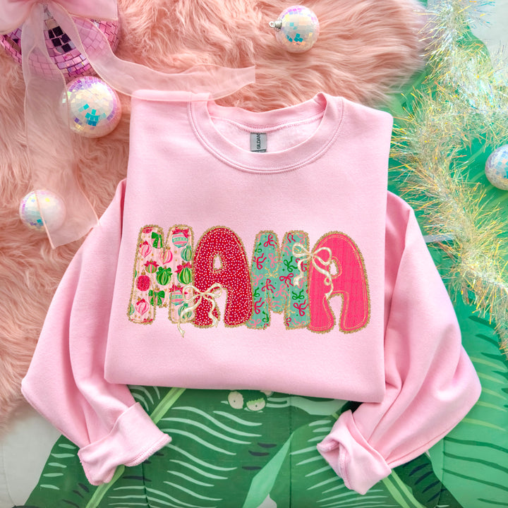 CHRISTMAS BOW LACE MAMA