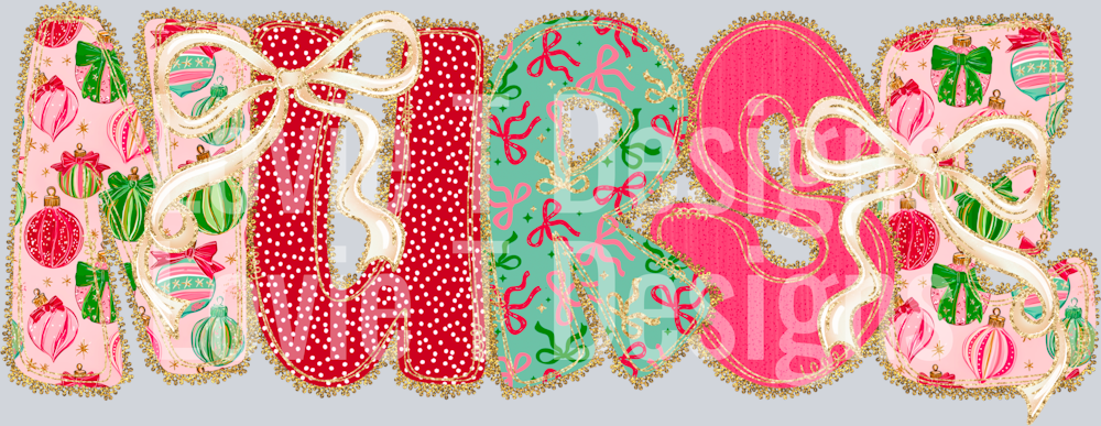 Christmas Bow Lace Nurse