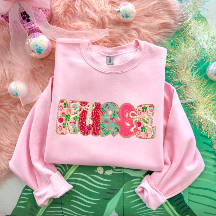 CHRISTMAS BOW LACE NURSE