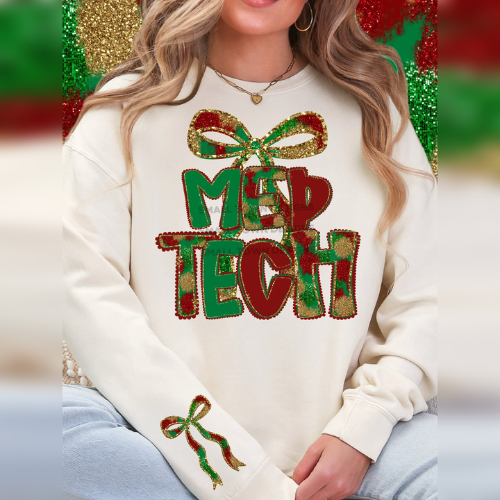 Med Tech Christmas Bow – DTF Transfer