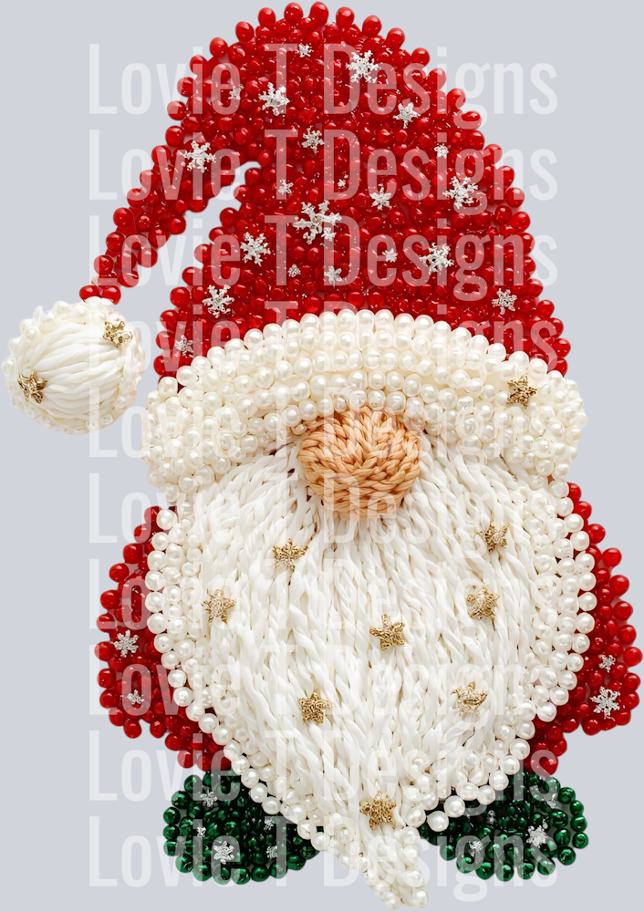 CHRISTMAS GNOME FAUX PEARLS