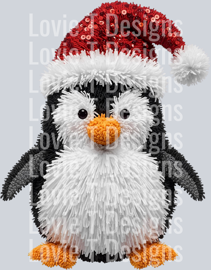 CHRISTMAS PENGUIN FAUX YARN