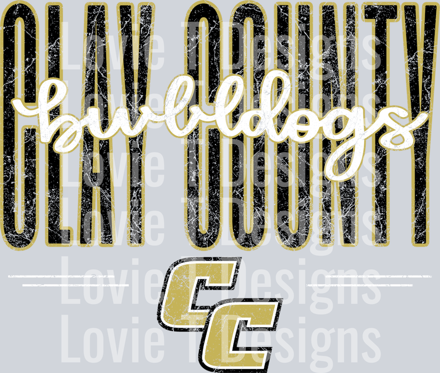 CLAY COUNTY BULLDOGS TALL MASCOT TEXTURE 8