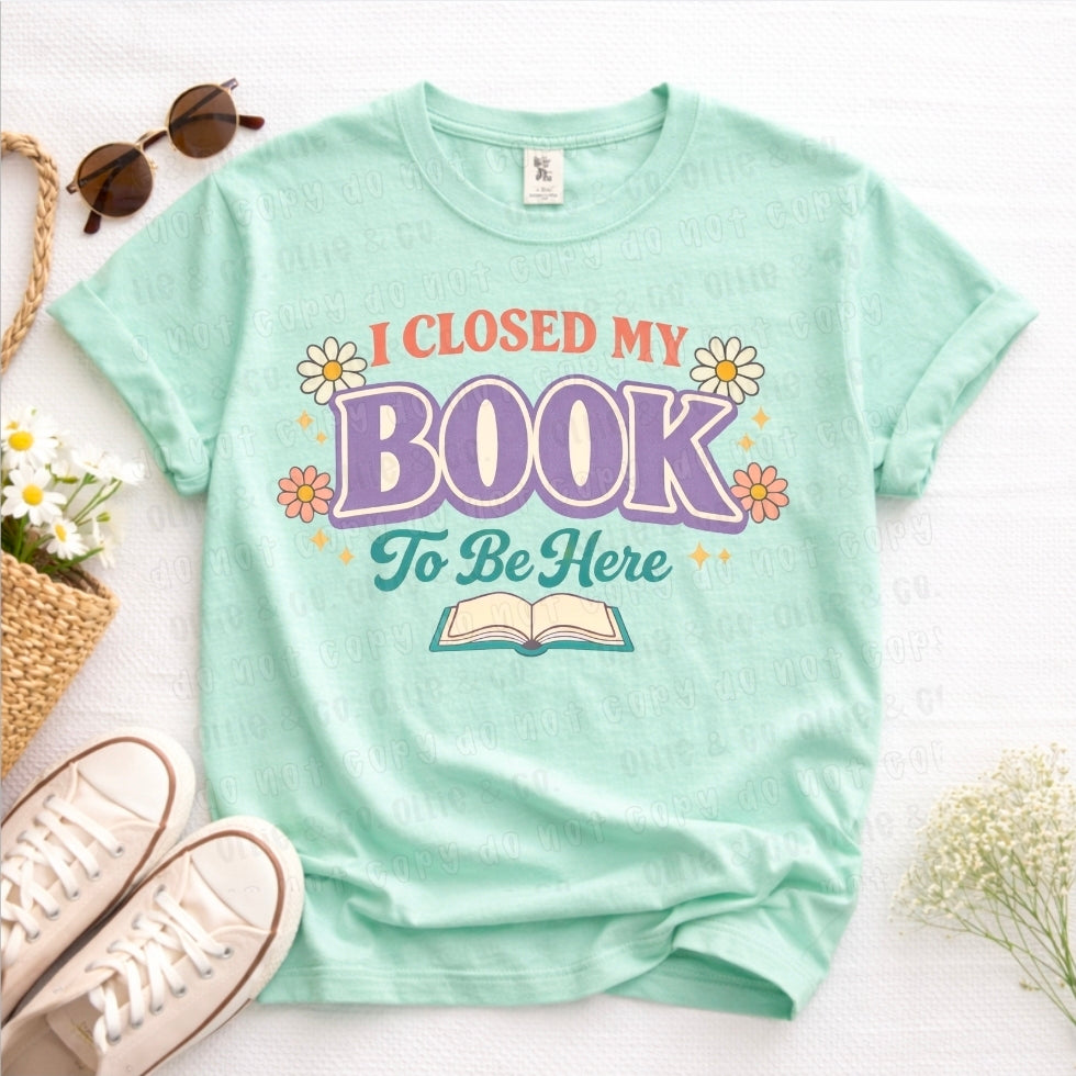 CLOSED MY BOOK