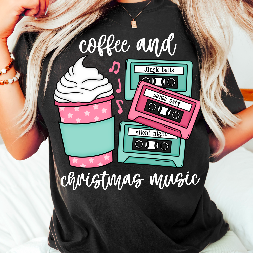 COFFEE AND CHRISTMAS MUSIC WHITE