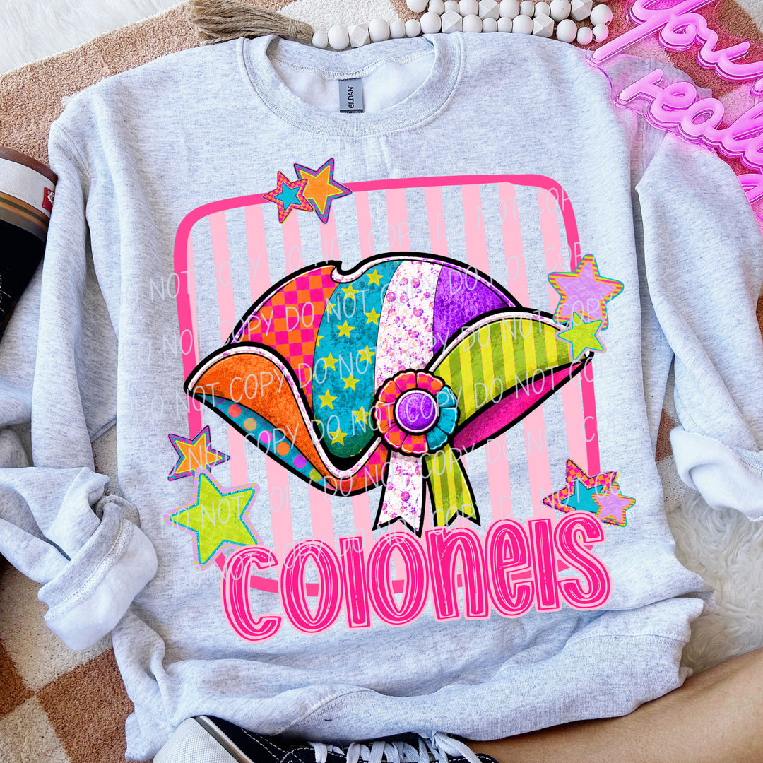 Colonels Funky Fresh mascot DTF transfer