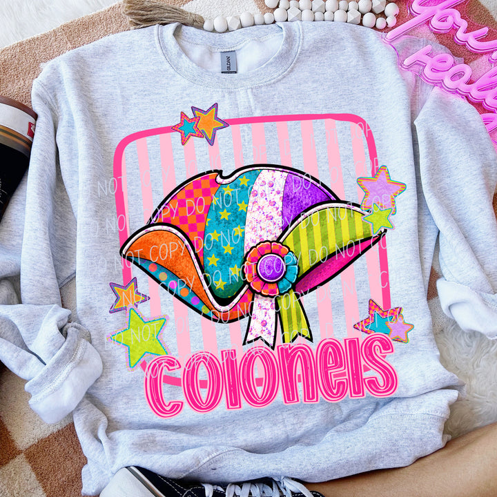 Colonels Funky Fresh mascot DTF transfer