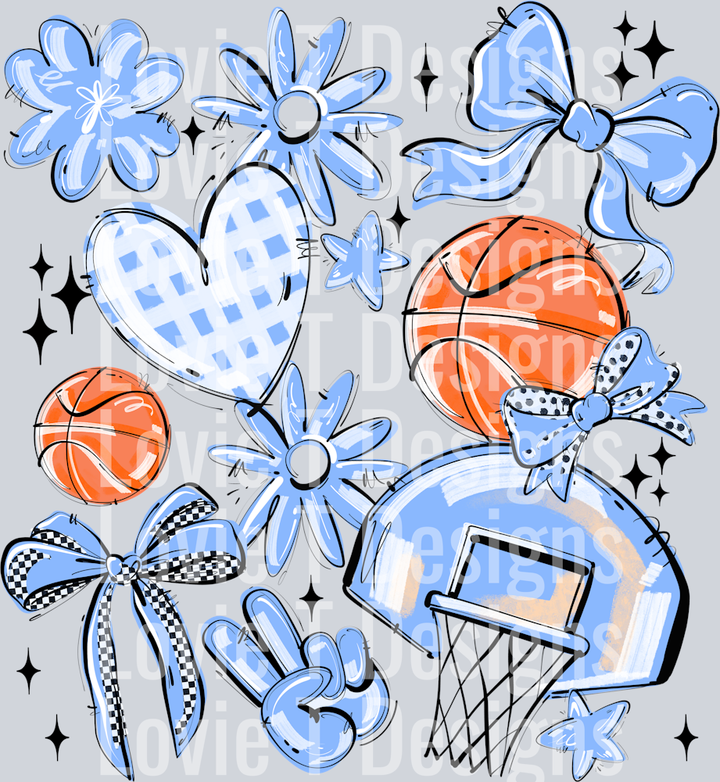COLUMBIA PLAY BALL BASKETBALL COLLAGE