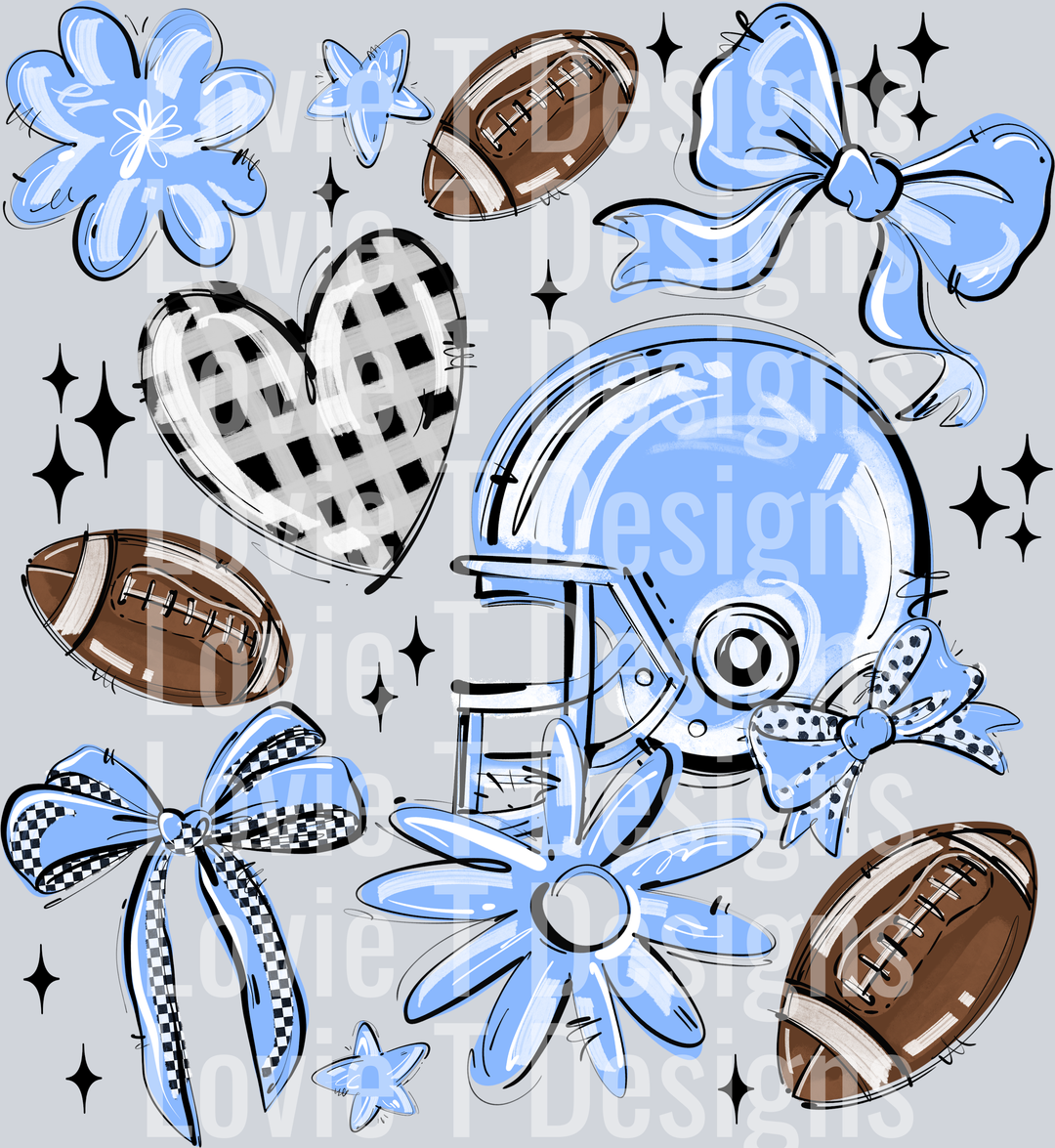 COLUMBIA PLAY BALL FOOTBALL COLLAGE