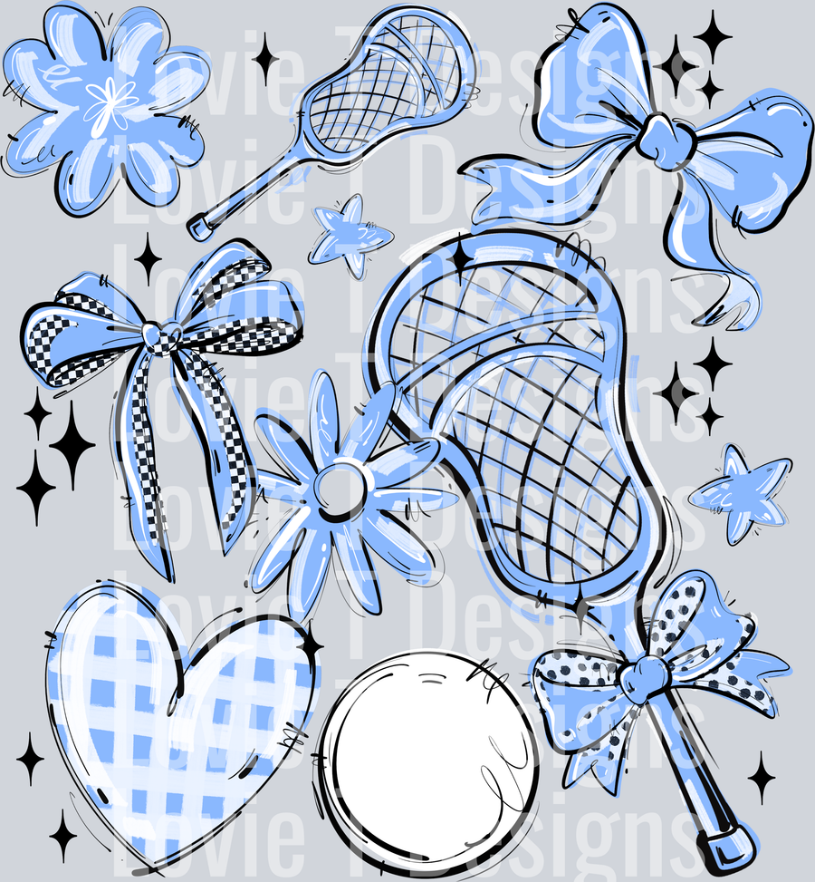 COLUMBIA PLAY BALL LACROSSE COLLAGE