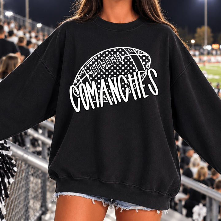 Polka Dot Football – Customizable DTF Transfer