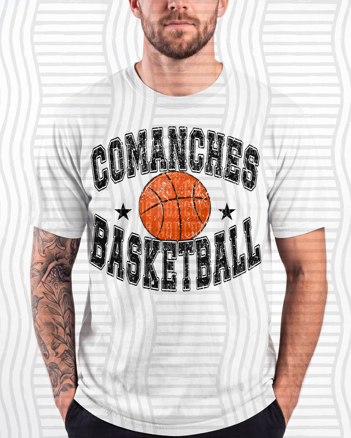 Comanches Basketball Varsity Mascots DTF transfer