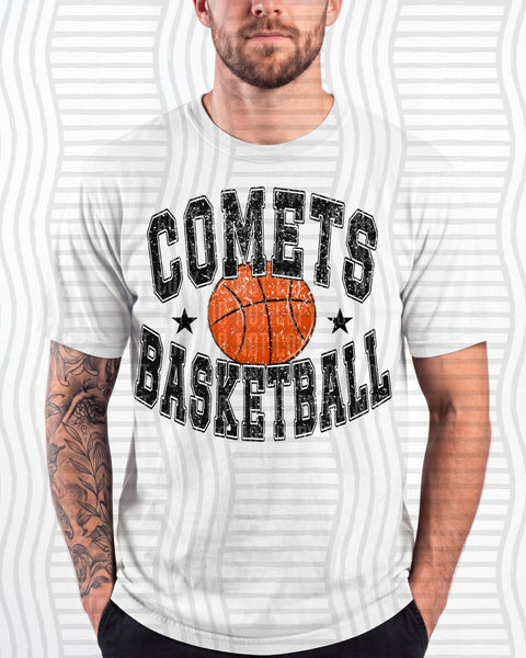 Basketball Varsity Mascots Comets design
