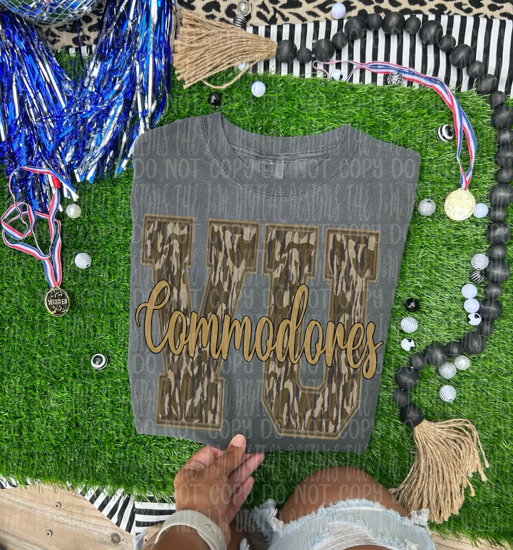 COMMODORES WOODLAND CAMO INITIALS