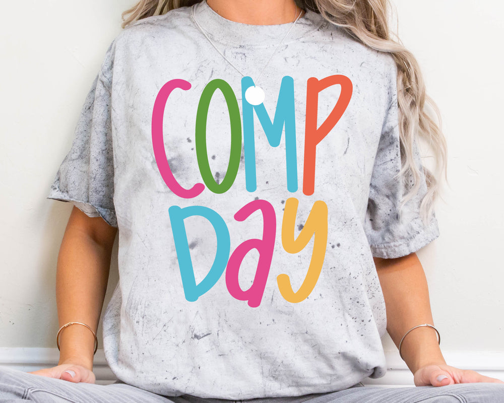 Comp Day Bright DTF transfer design