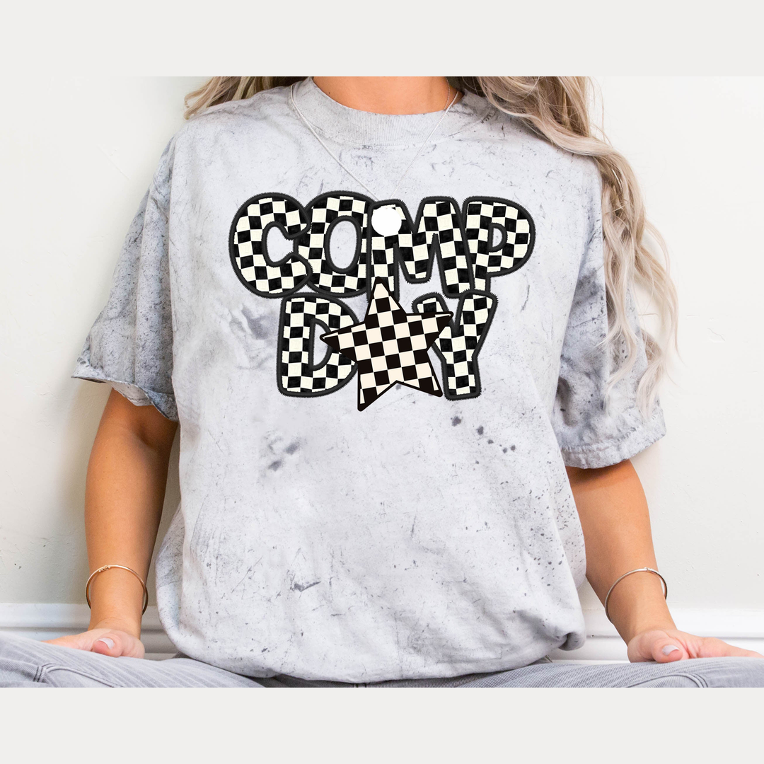 Comp Day Checker Star – DTF Transfer – product image