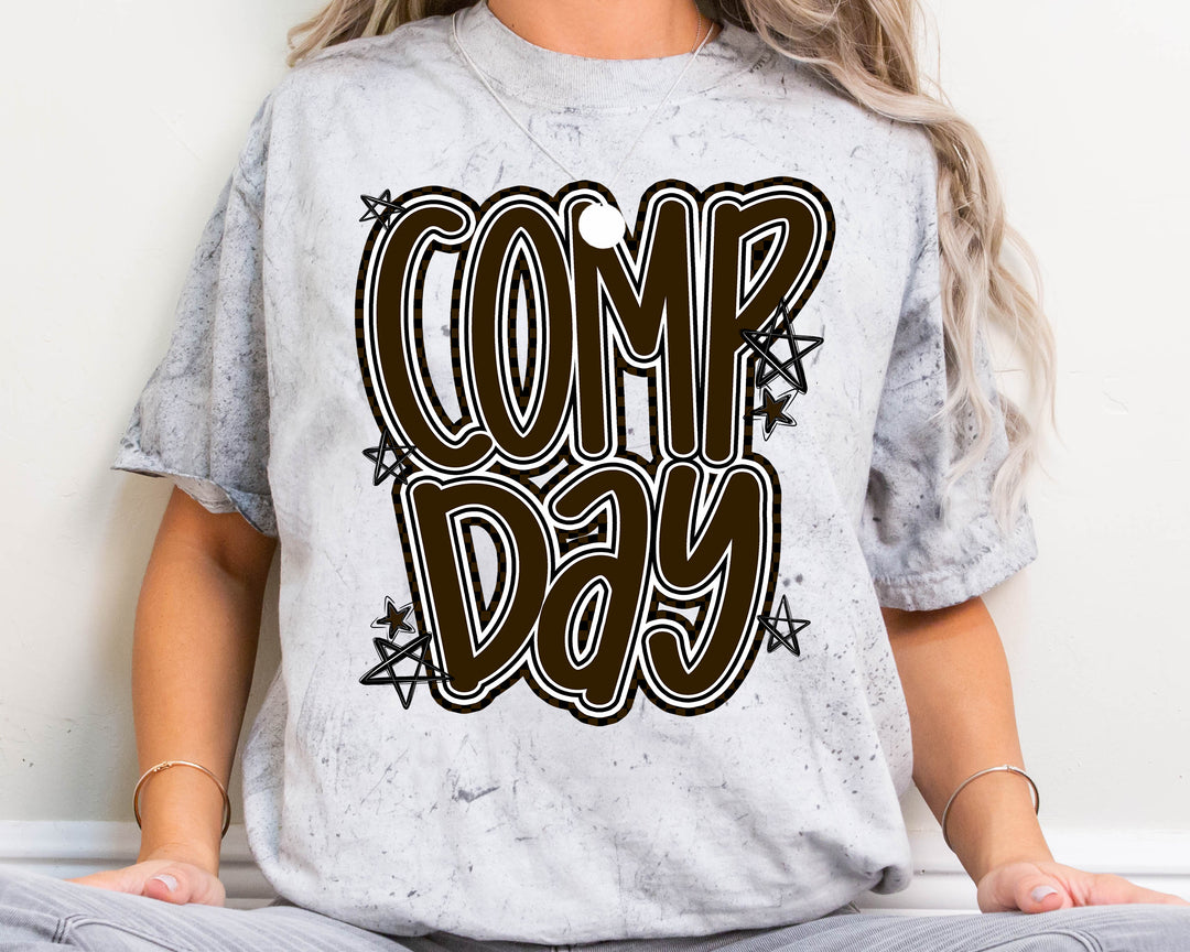 COMP DAY LETTERING BROWN