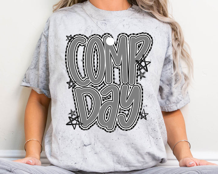 COMP DAY LETTERING GRAY