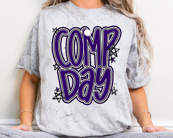 COMP DAY LETTERING PURPLE