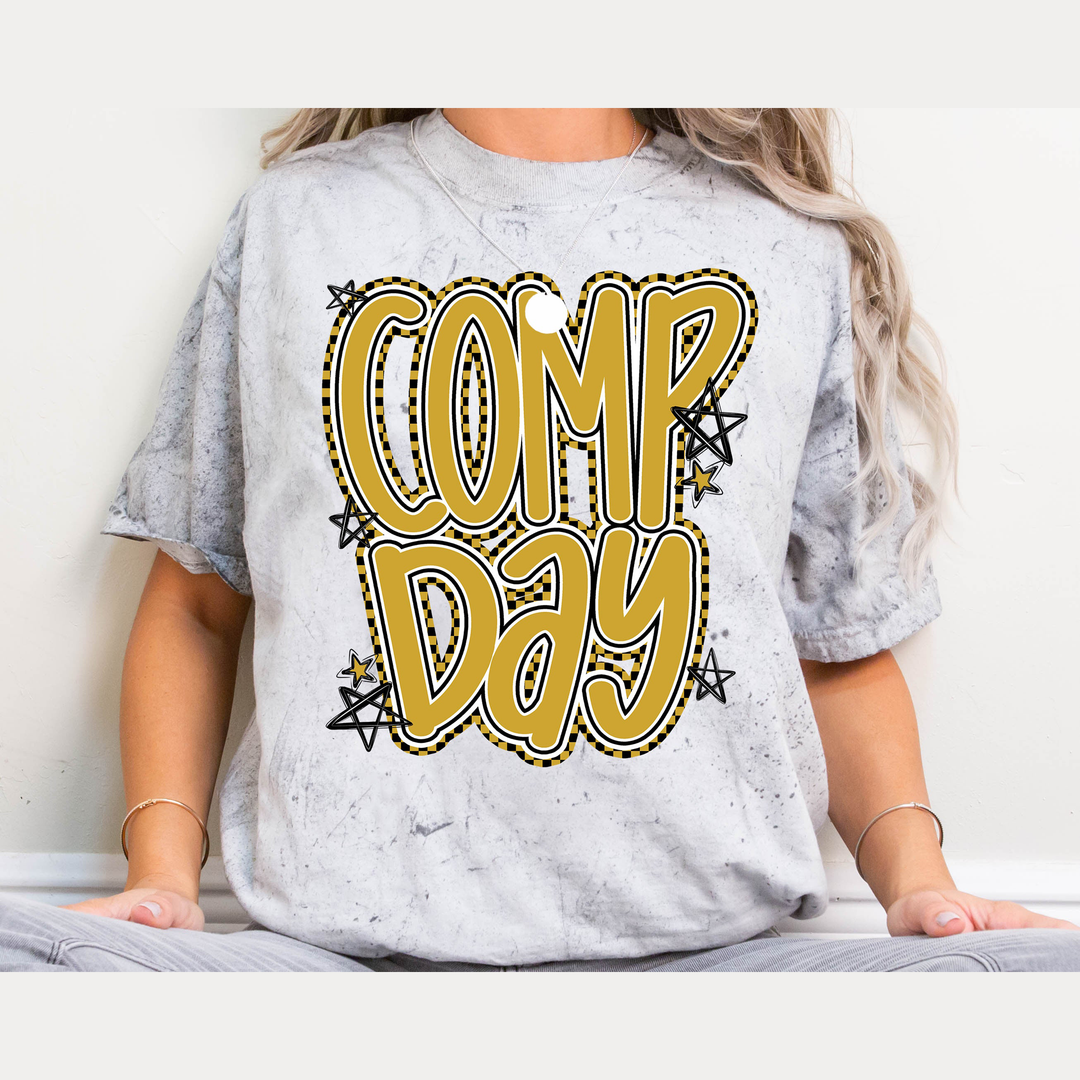 Comp Day Lettering Vegas – DTF Transfer – product image