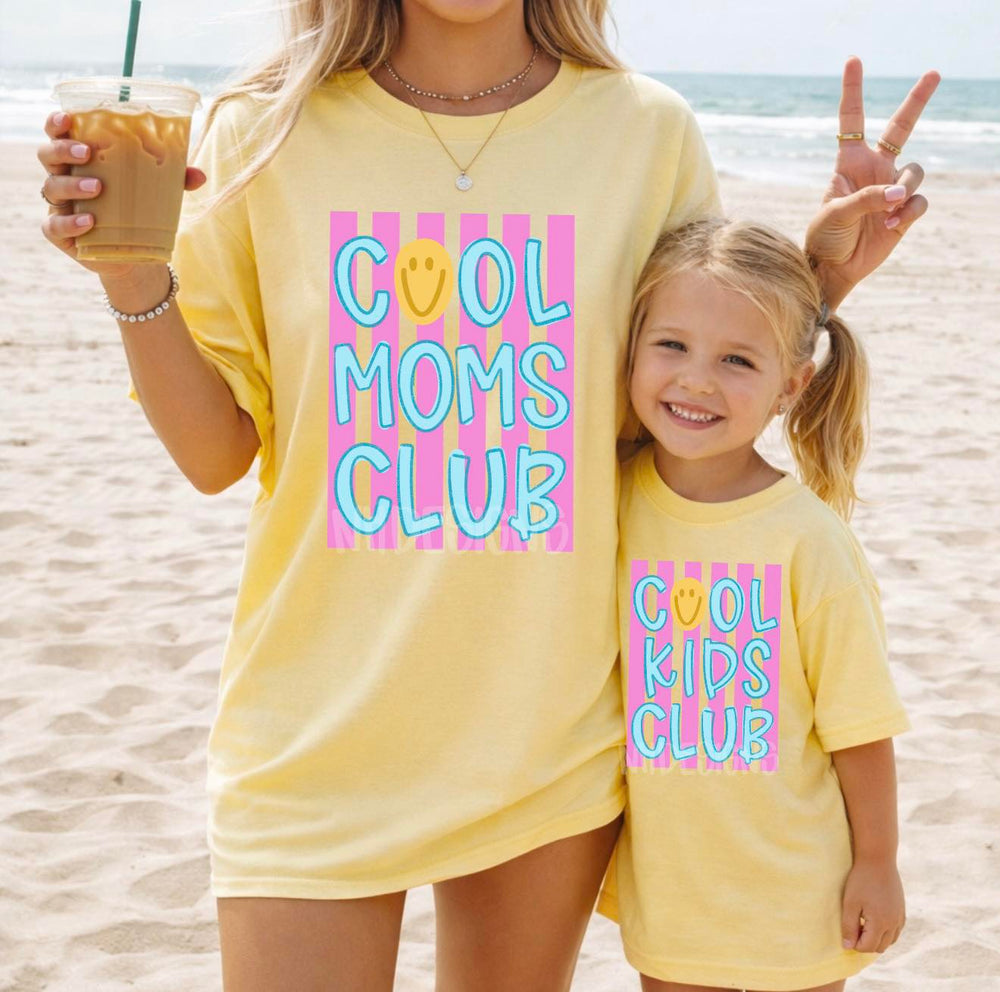 Cool Mom Club DTF transfer design