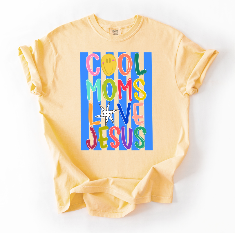 Cool Moms Star DTF transfer design