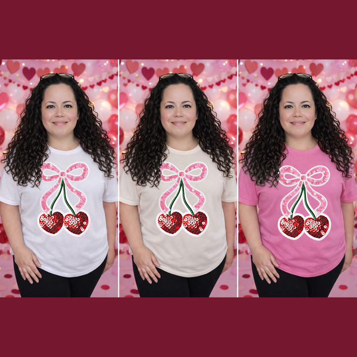 Coquette Cherries – DTF Transfer – product image